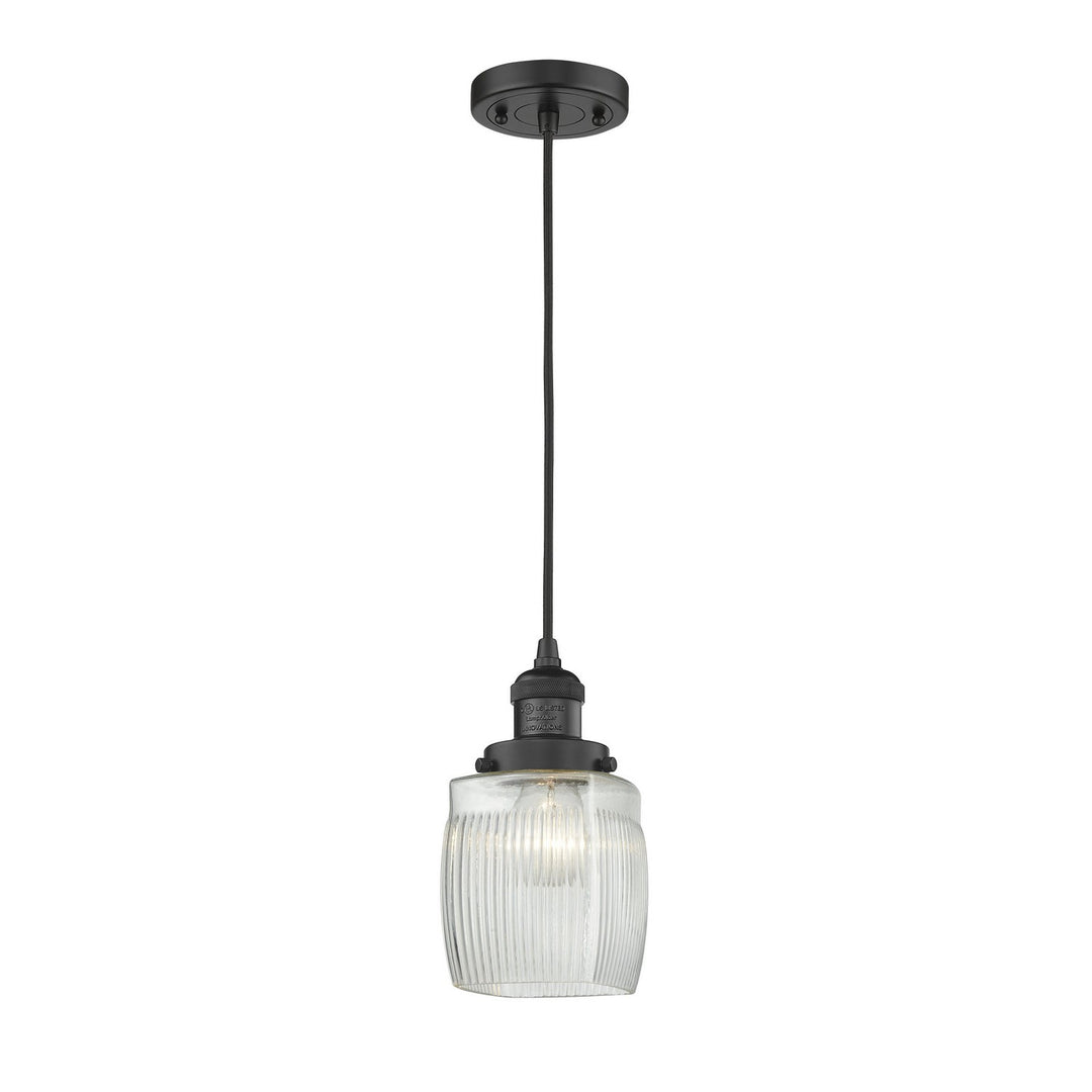 Innovations Franklin Restoration 201C-BK-G302 Pendant Light - Matte Black