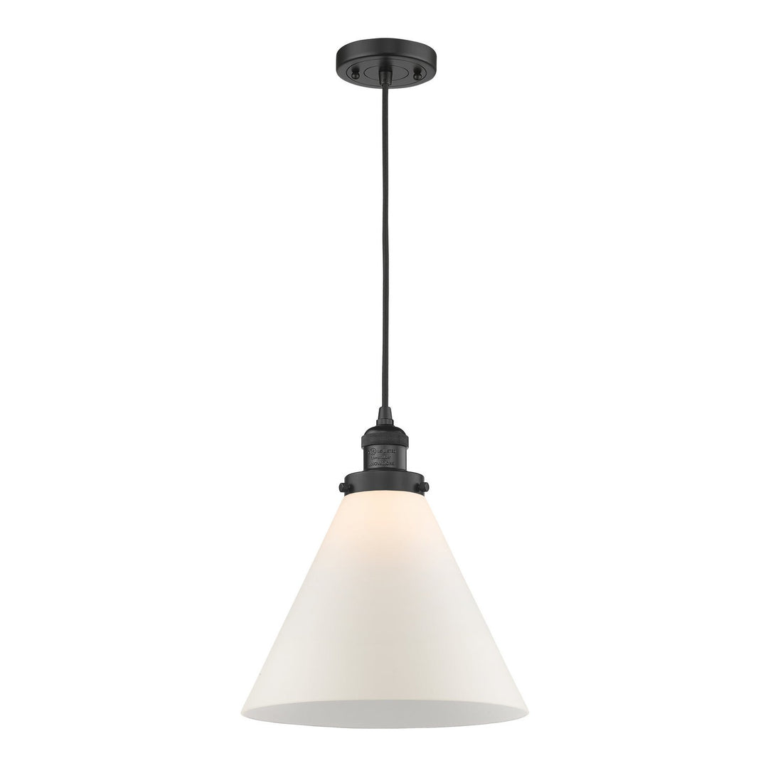 Innovations Franklin Restoration 201C-BK-G41-L Pendant Light - Matte Black