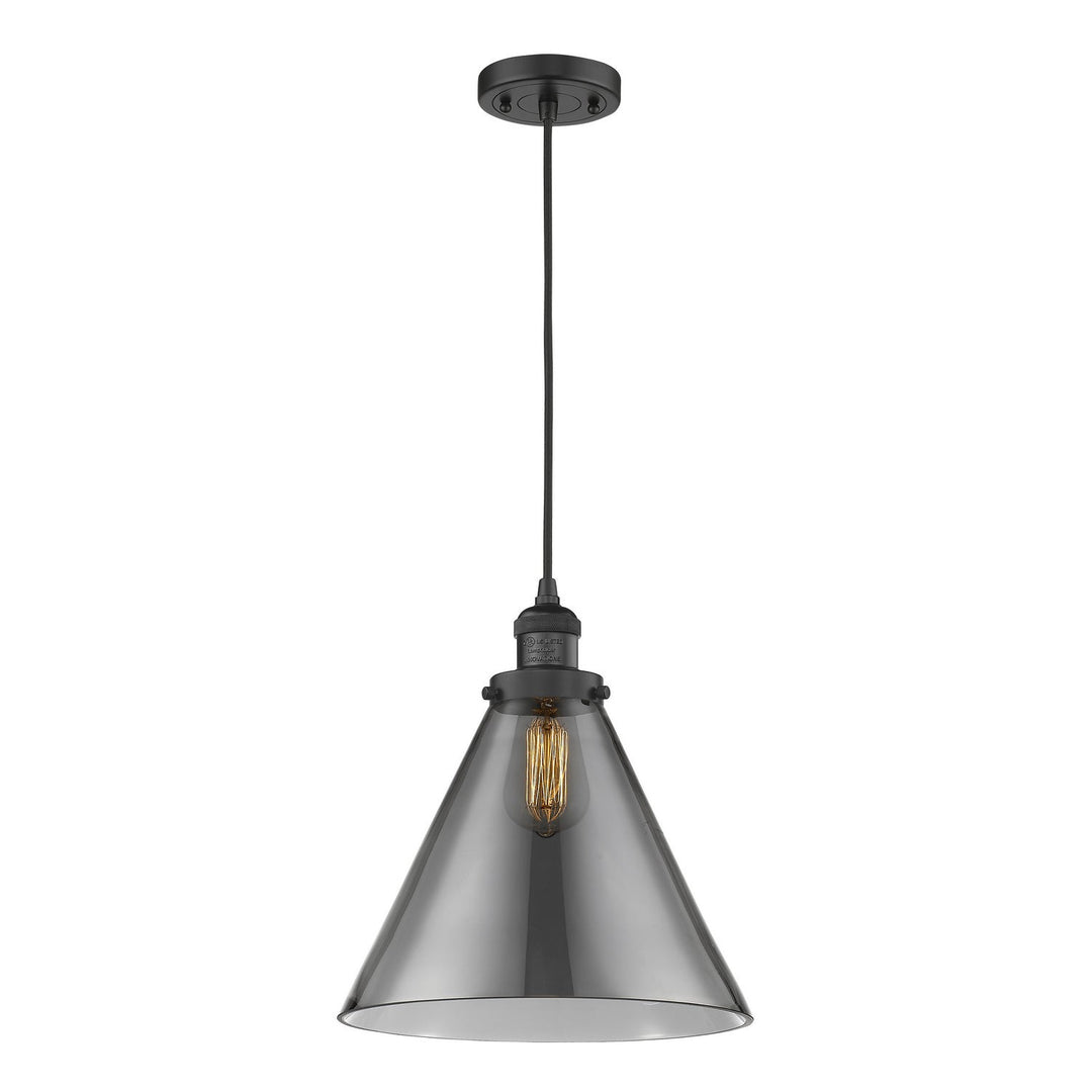 Innovations Franklin Restoration 201C-BK-G43-L-LED Pendant Light - Matte Black