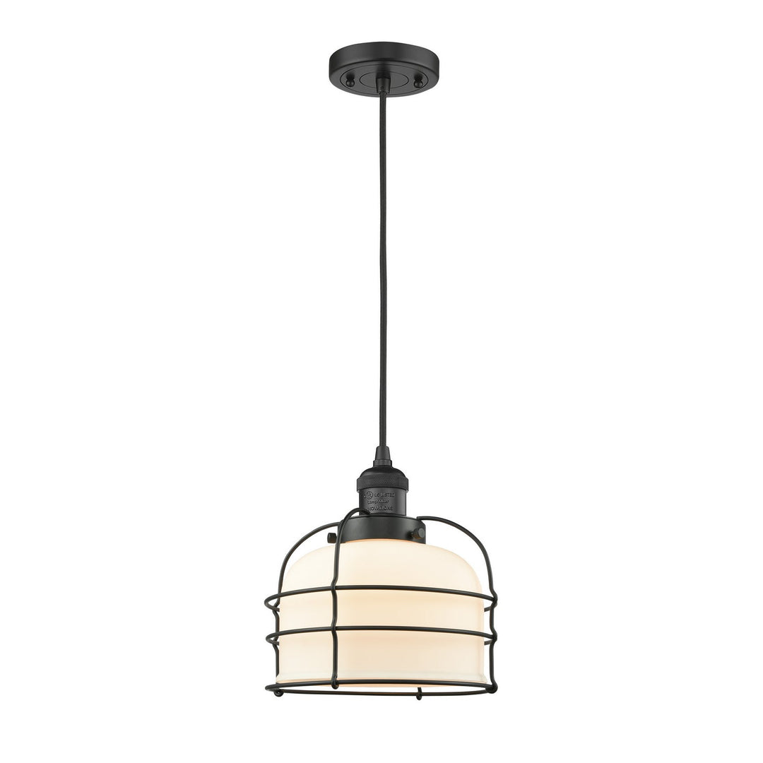 Innovations Franklin Restoration 201C-BK-G71-CE-LED Pendant Light - Matte Black
