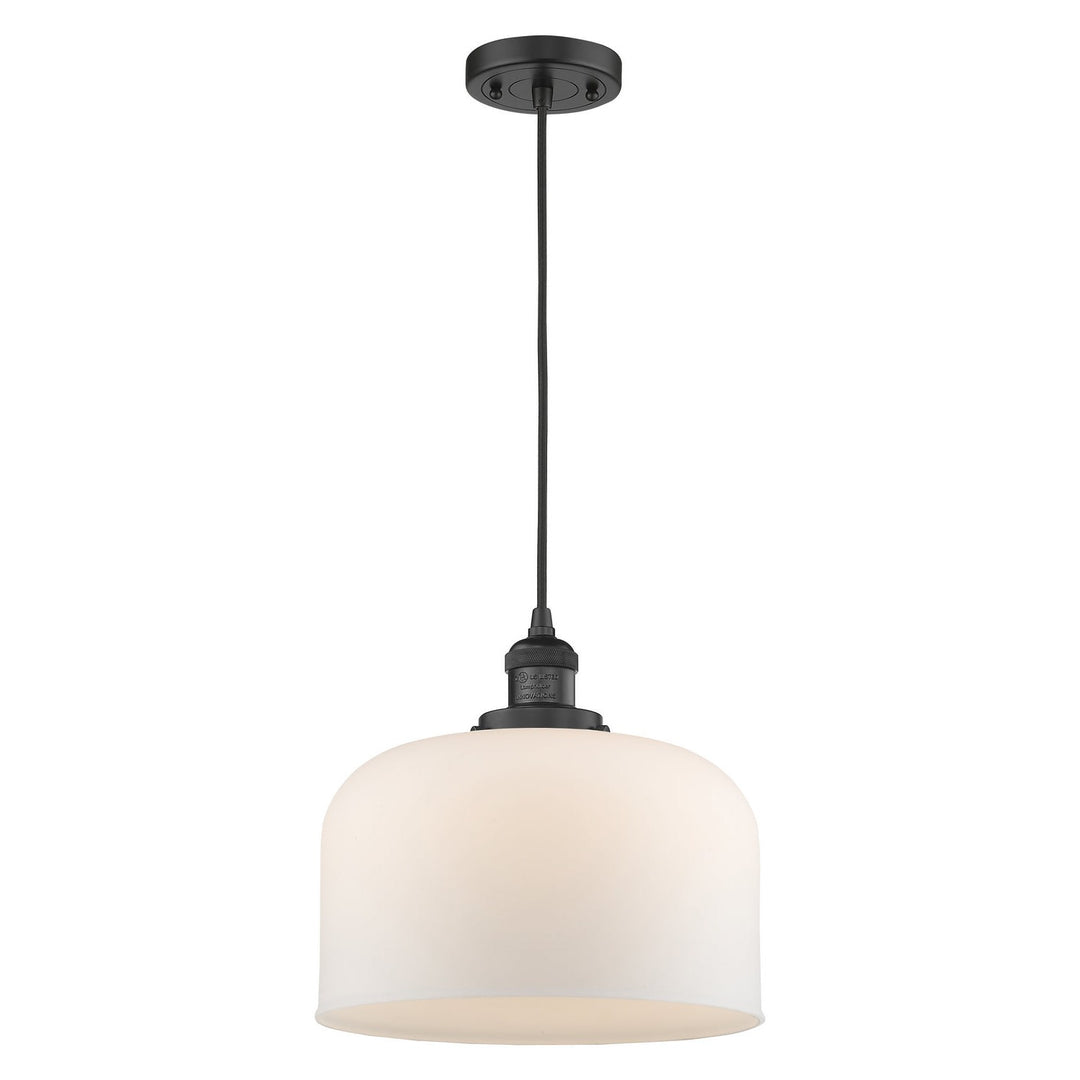 Innovations Franklin Restoration 201C-BK-G71-L Pendant Light - Matte Black