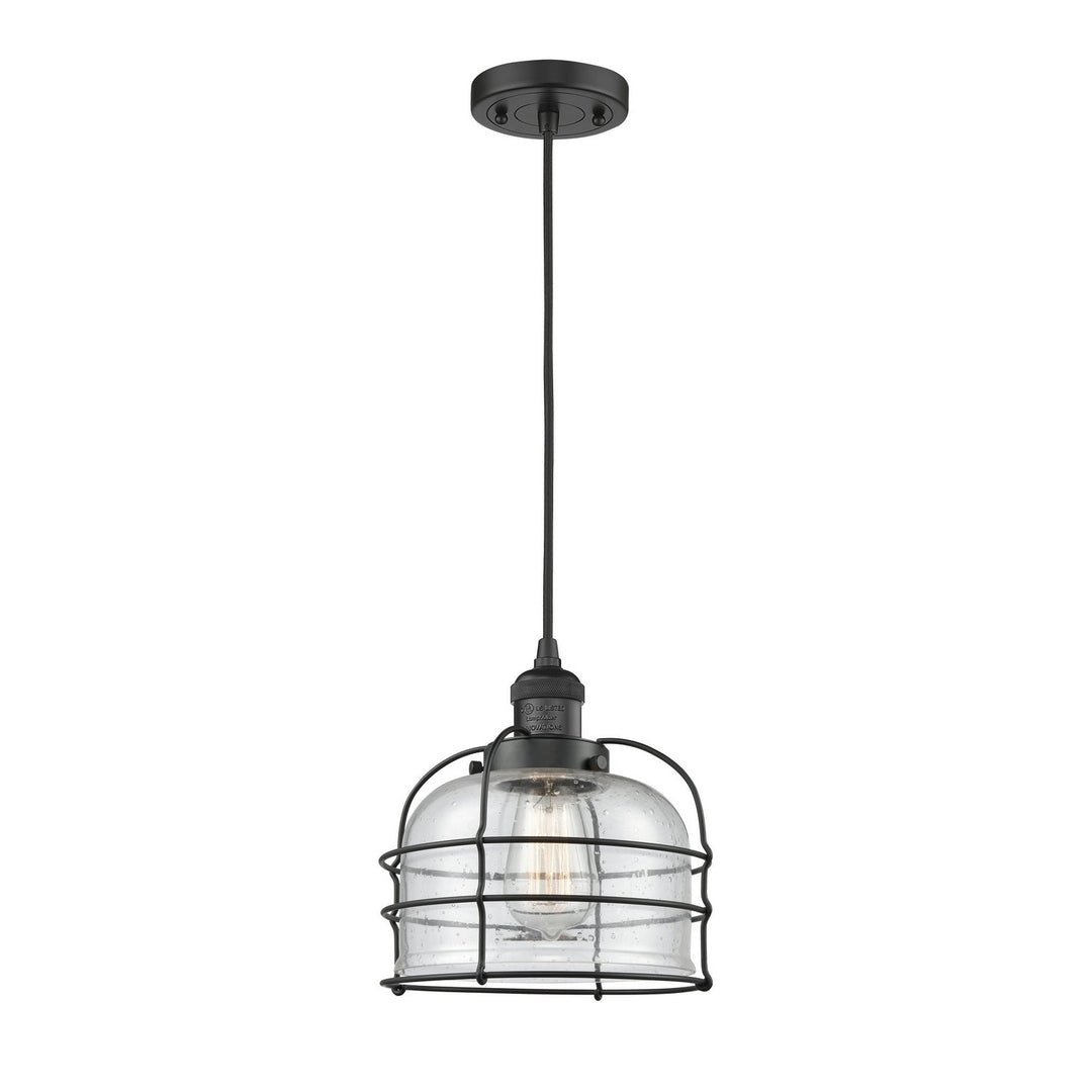 Innovations Franklin Restoration 201C-BK-G74-CE-LED Pendant Light - Matte Black