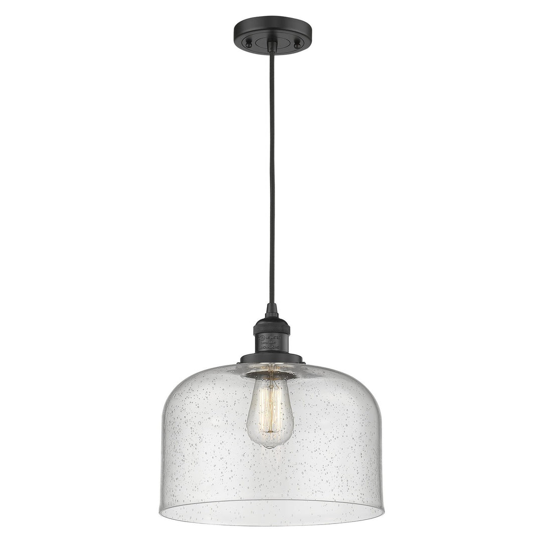 Innovations Franklin Restoration 201C-BK-G74-L Pendant Light - Matte Black
