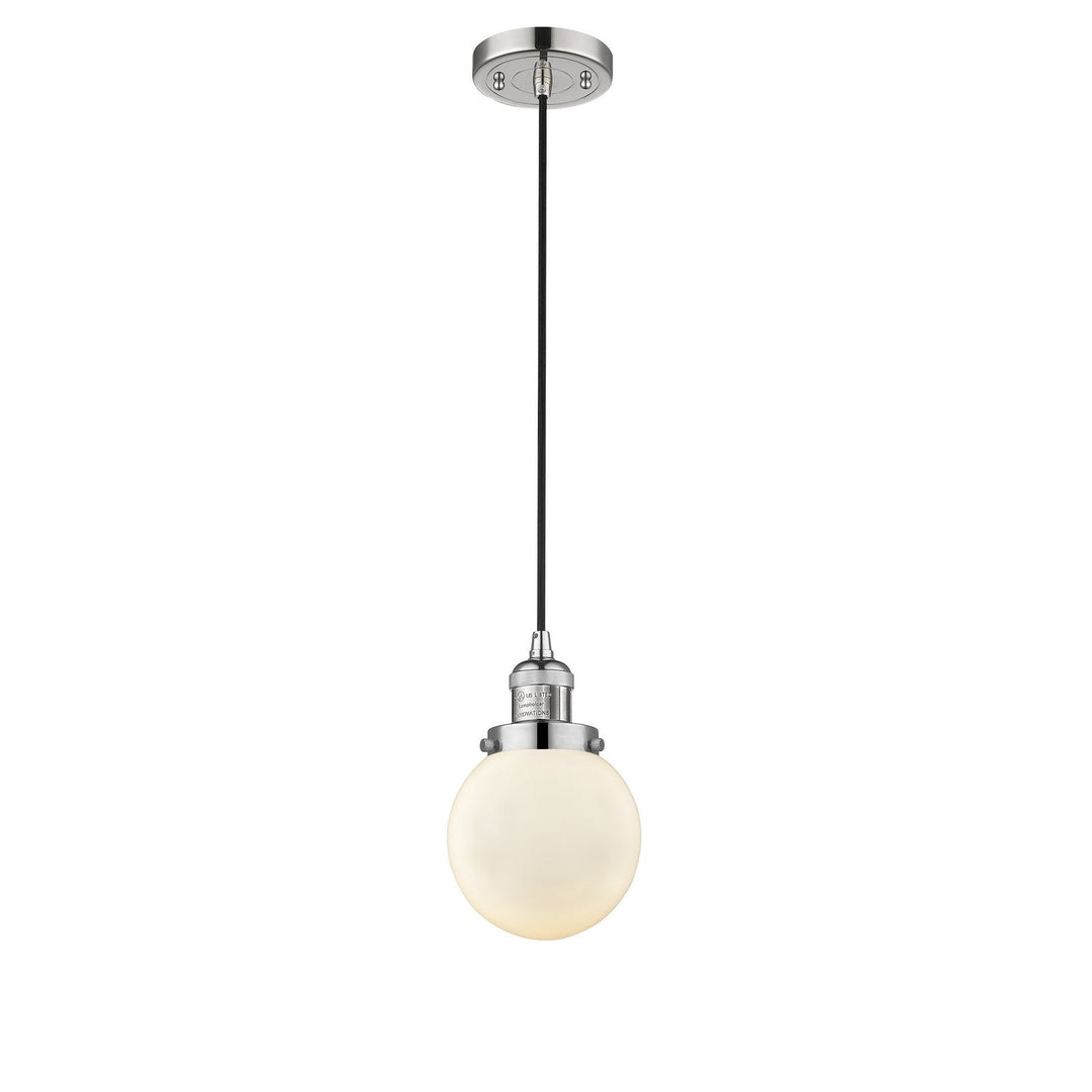Innovations Franklin Restoration 201C-PN-G201-6 Pendant Light - Polished Nickel