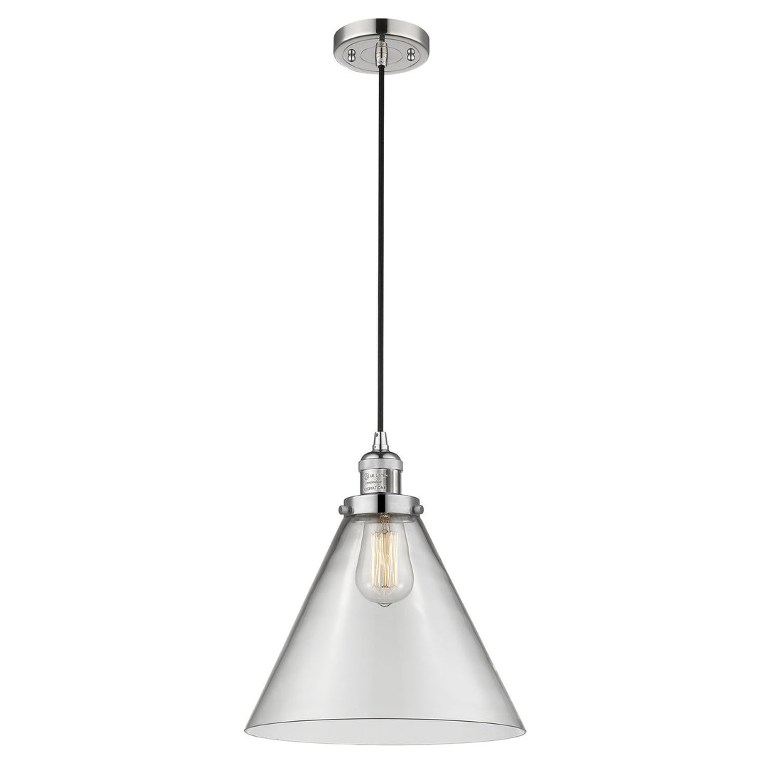 Innovations Franklin Restoration 201C-PN-G42-L-LED Pendant Light - Polished Nickel