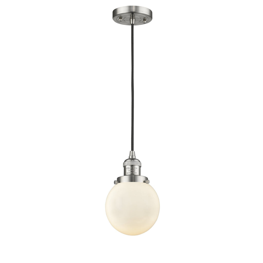 Innovations Franklin Restoration 201C-SN-G201-6 Pendant Light - Brushed Satin Nickel