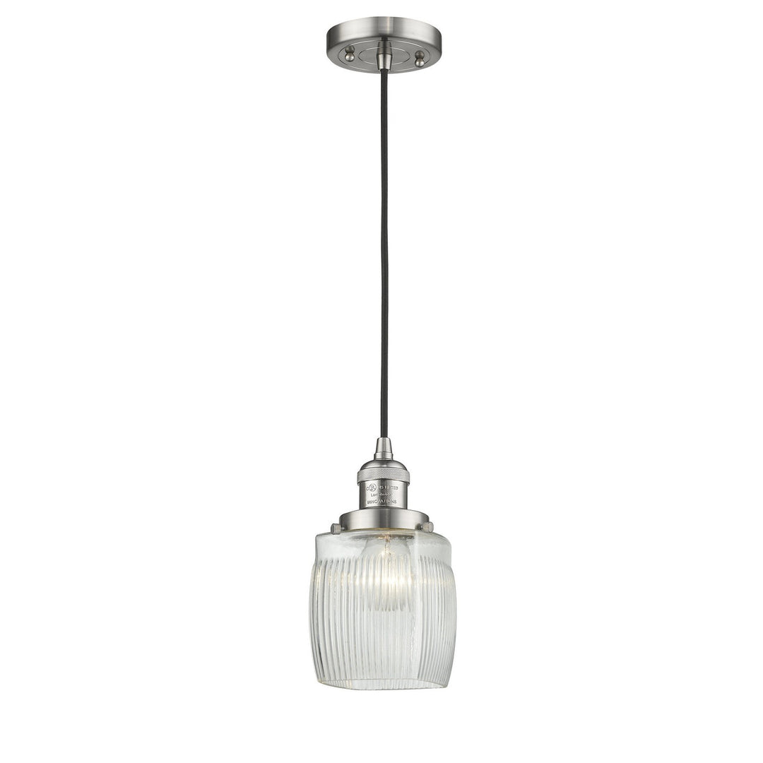 Innovations Franklin Restoration 201C-SN-G302 Pendant Light - Brushed Satin Nickel