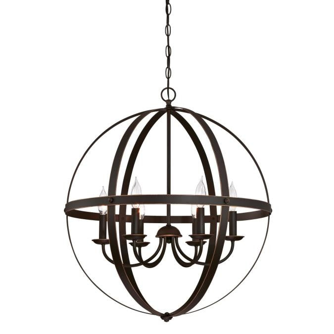 Westinghouse Stella Mira 6328200 Chandelier Light - Oil Rubbed Bronze With Highlights