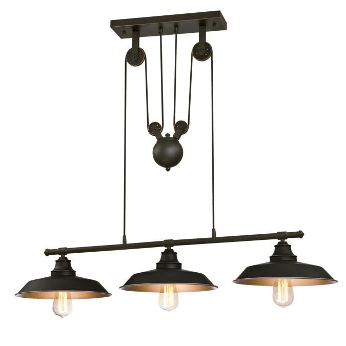 Westinghouse Iron Hill 6332500 Pendant Light - Oil Rubbed Bronze With Highlights