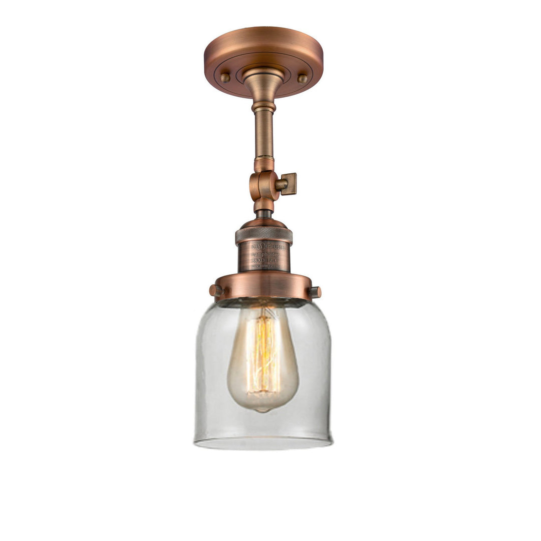 Innovations Franklin Restoration 201F-AC-G52-LED Ceiling Light - Antique Copper