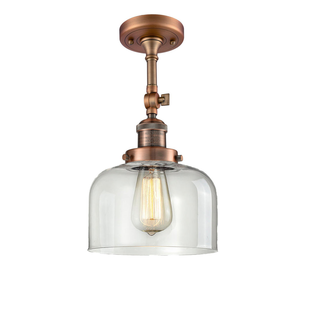 Innovations Franklin Restoration 201F-AC-G72-LED Ceiling Light - Antique Copper