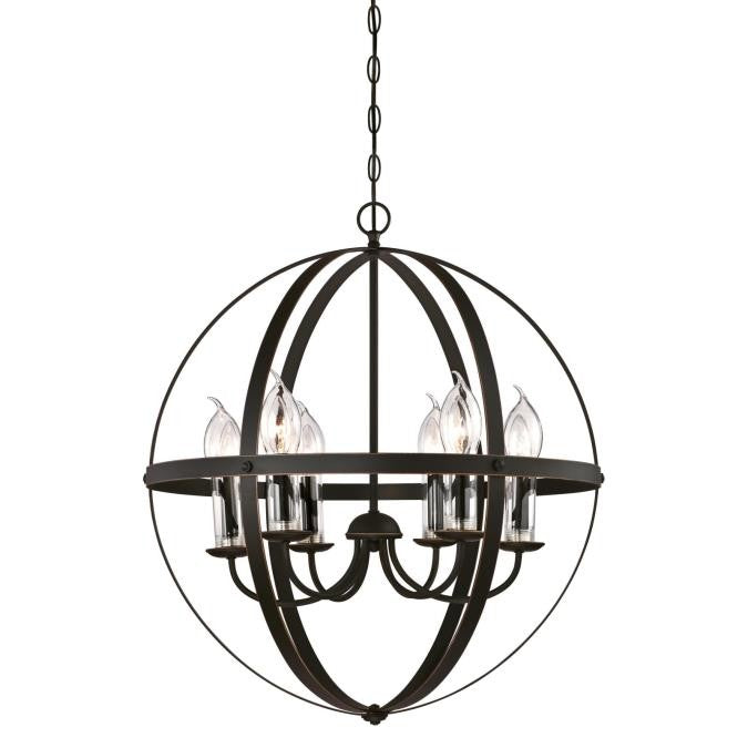 Westinghouse Stella Mira 6339000 Chandelier Light - Oil Rubbed Bronze With Highlights