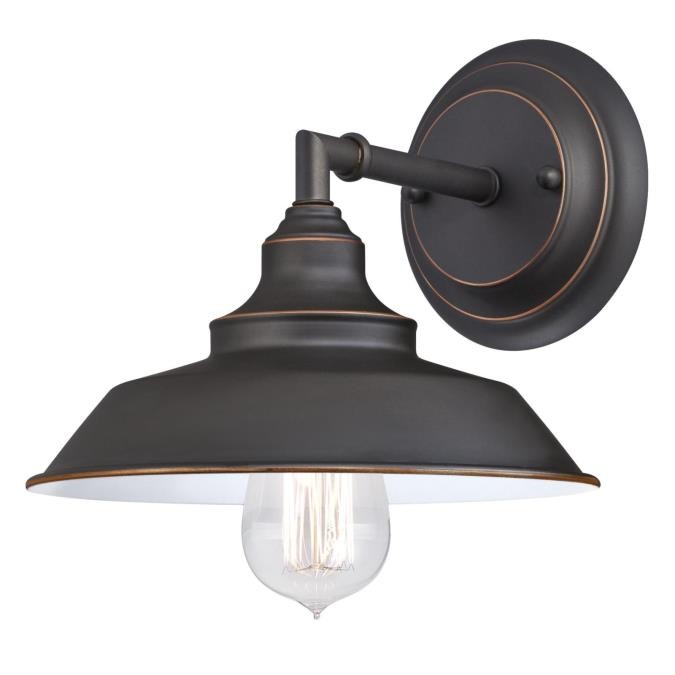 Westinghouse Iron Hill 6343500 Wall Sconce Light - Oil Rubbed Bronze With Highlights