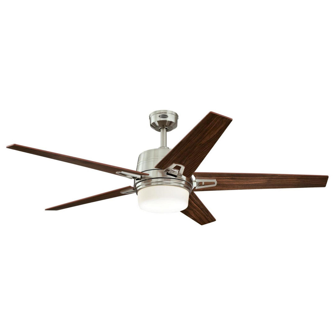 Westinghouse Zephyr 7204600 Ceiling Fan - Brushed Nickel, Rich Walnut / Maple/