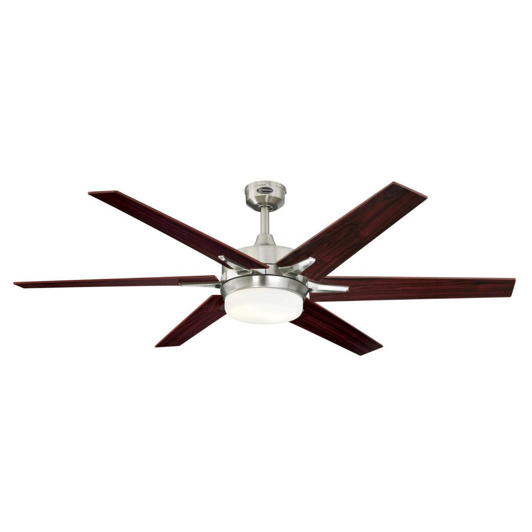 Westinghouse Cayuga 7207700 Ceiling Fan - Brushed Nickel, Rosewood / Light Maple/