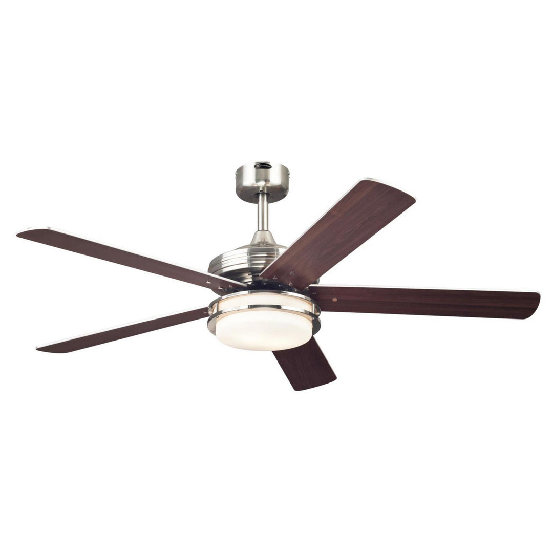 Westinghouse Castle Led 7209100 Ceiling Fan - Brushed Nickel, Weathered Maple / Beech/