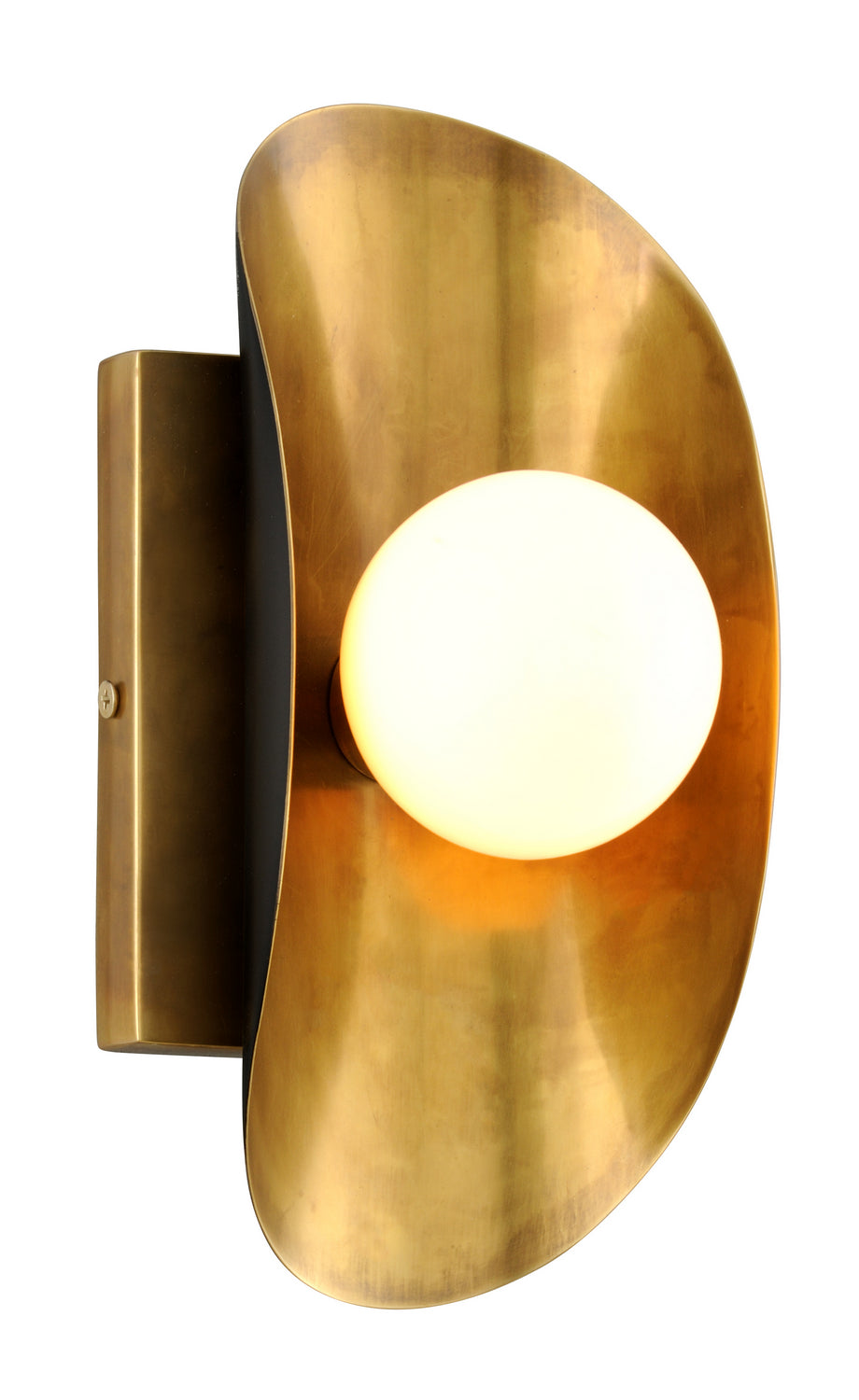 Corbett Hopper 271-11-VB/BBR Wall Sconce Light - Vintage Brass Bronze Accents