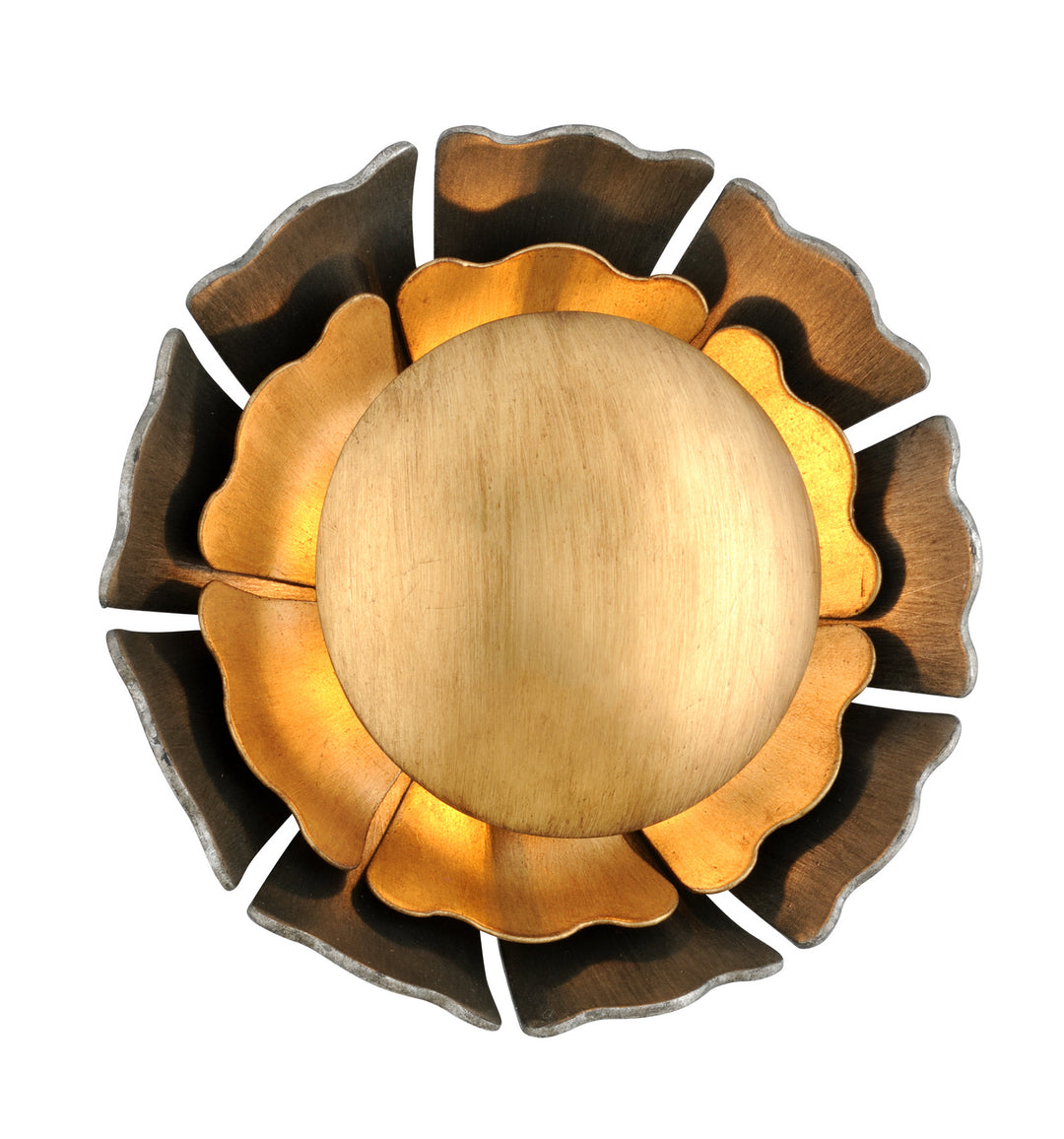 Corbett Magic Garden 278-11 Wall Sconce Light - Black Graphite Bronze Leaf