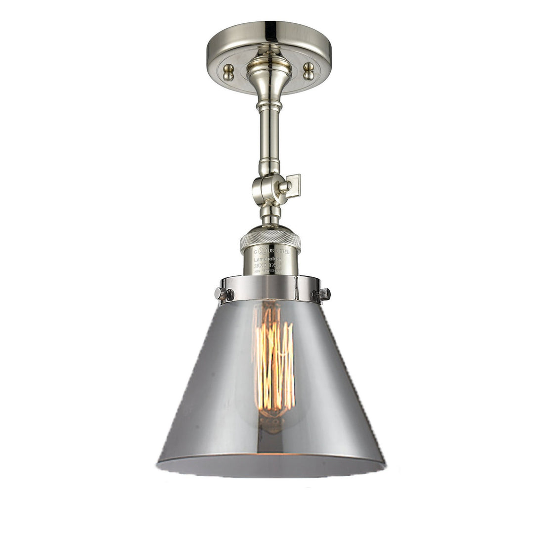 Innovations Franklin Restoration 201F-PN-G43-LED Ceiling Light - Polished Nickel