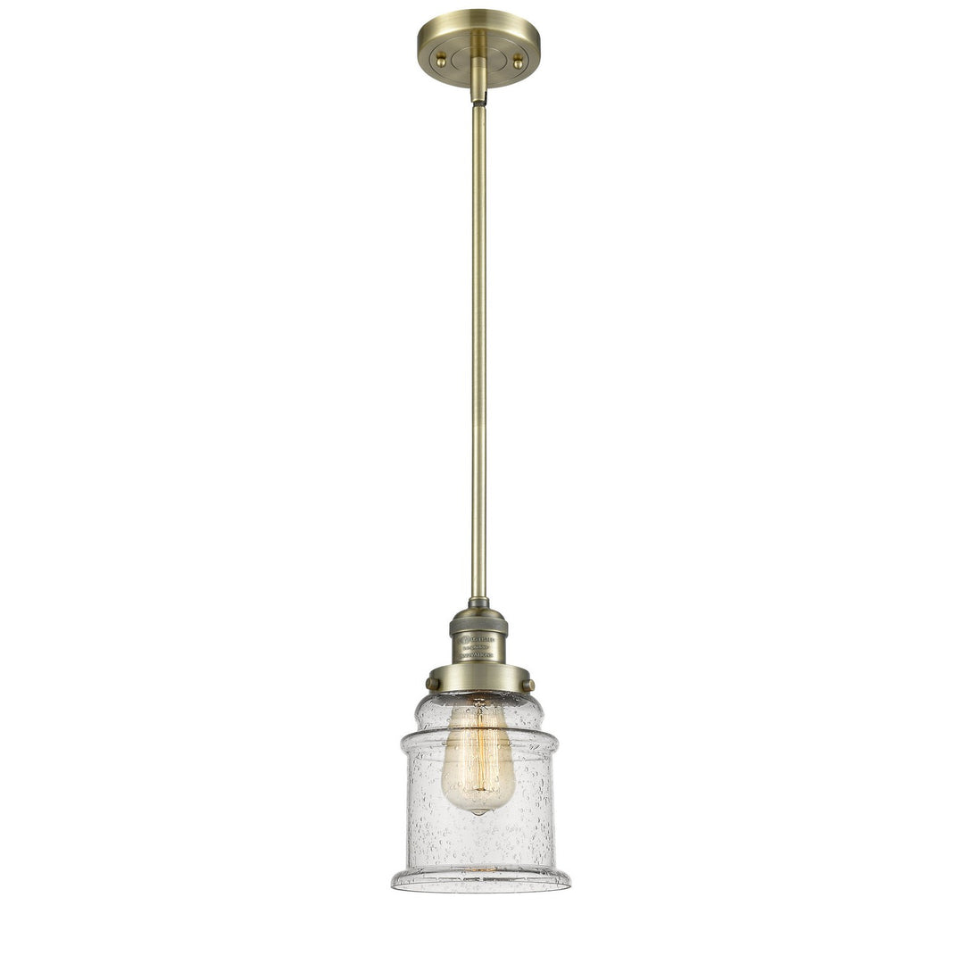 Innovations Franklin Restoration 201S-AB-G184 Pendant Light - Antique Brass