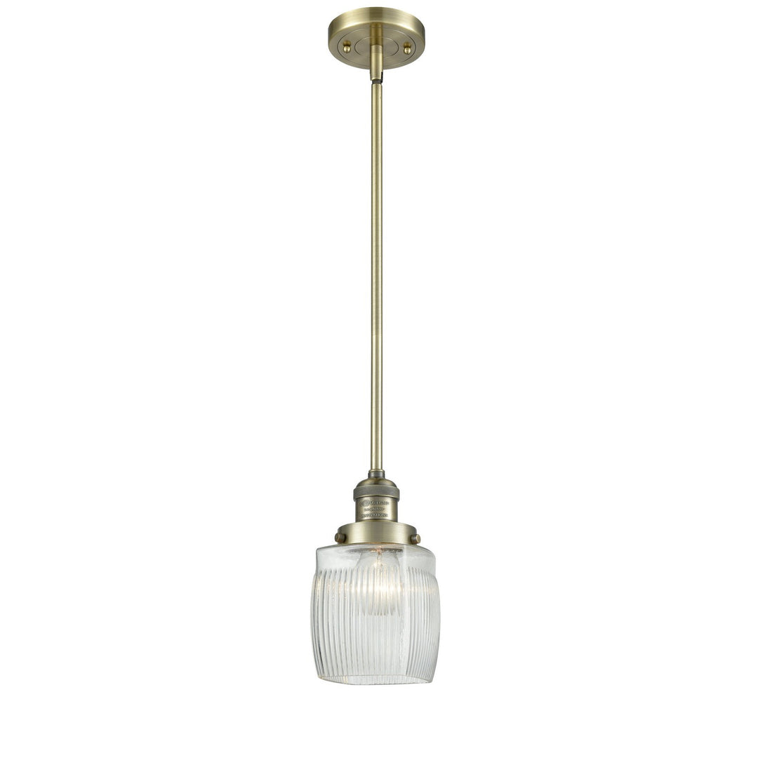 Innovations Franklin Restoration 201S-AB-G302 Pendant Light - Antique Brass
