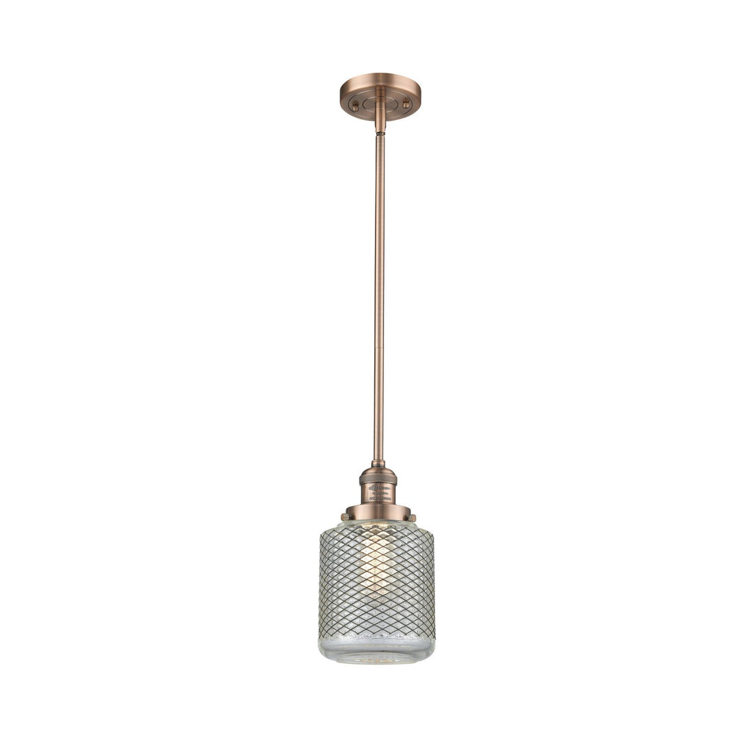 Innovations Franklin Restoration 201S-AC-G262 Pendant Light - Antique Copper