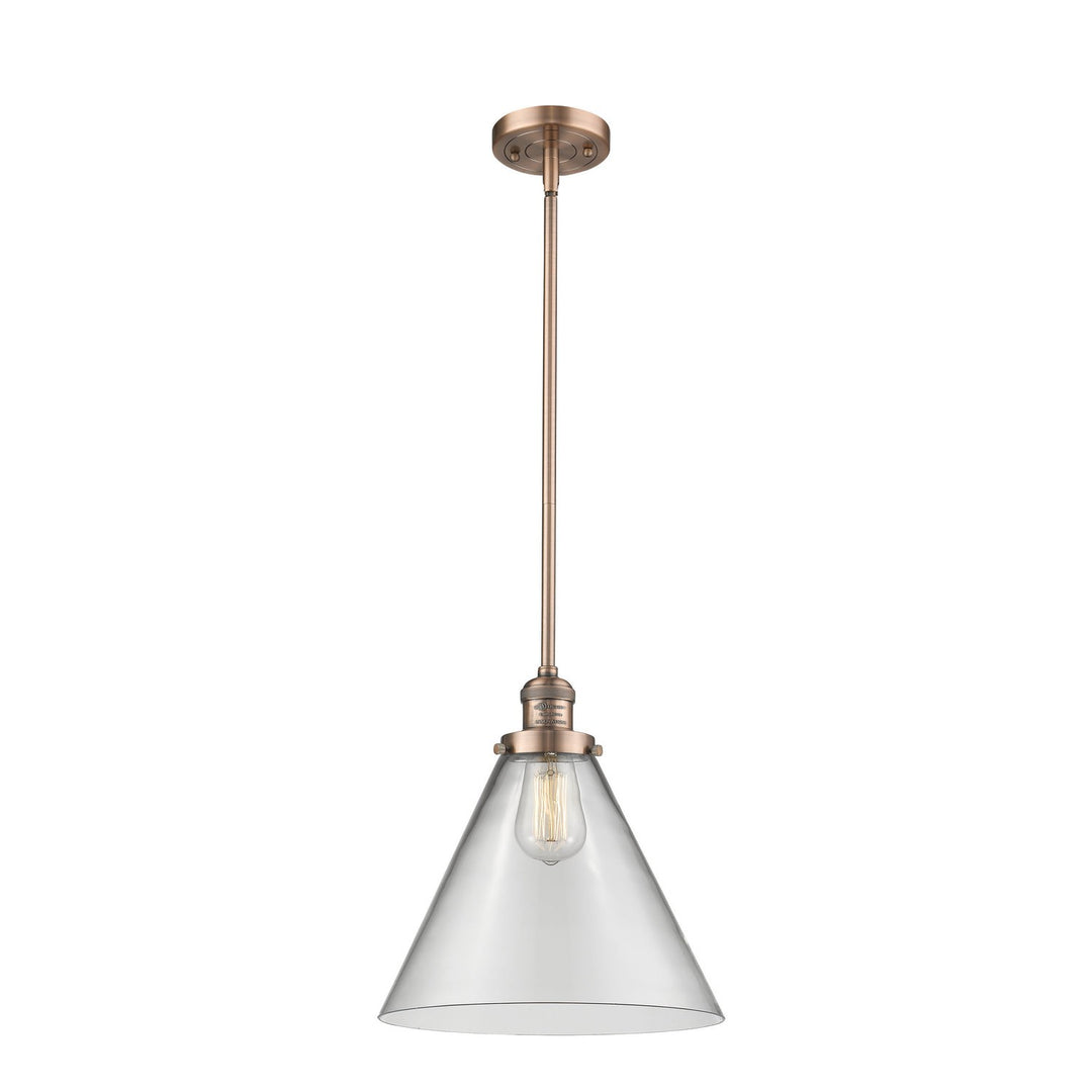 Innovations Franklin Restoration 201S-AC-G42-L Pendant Light - Antique Copper