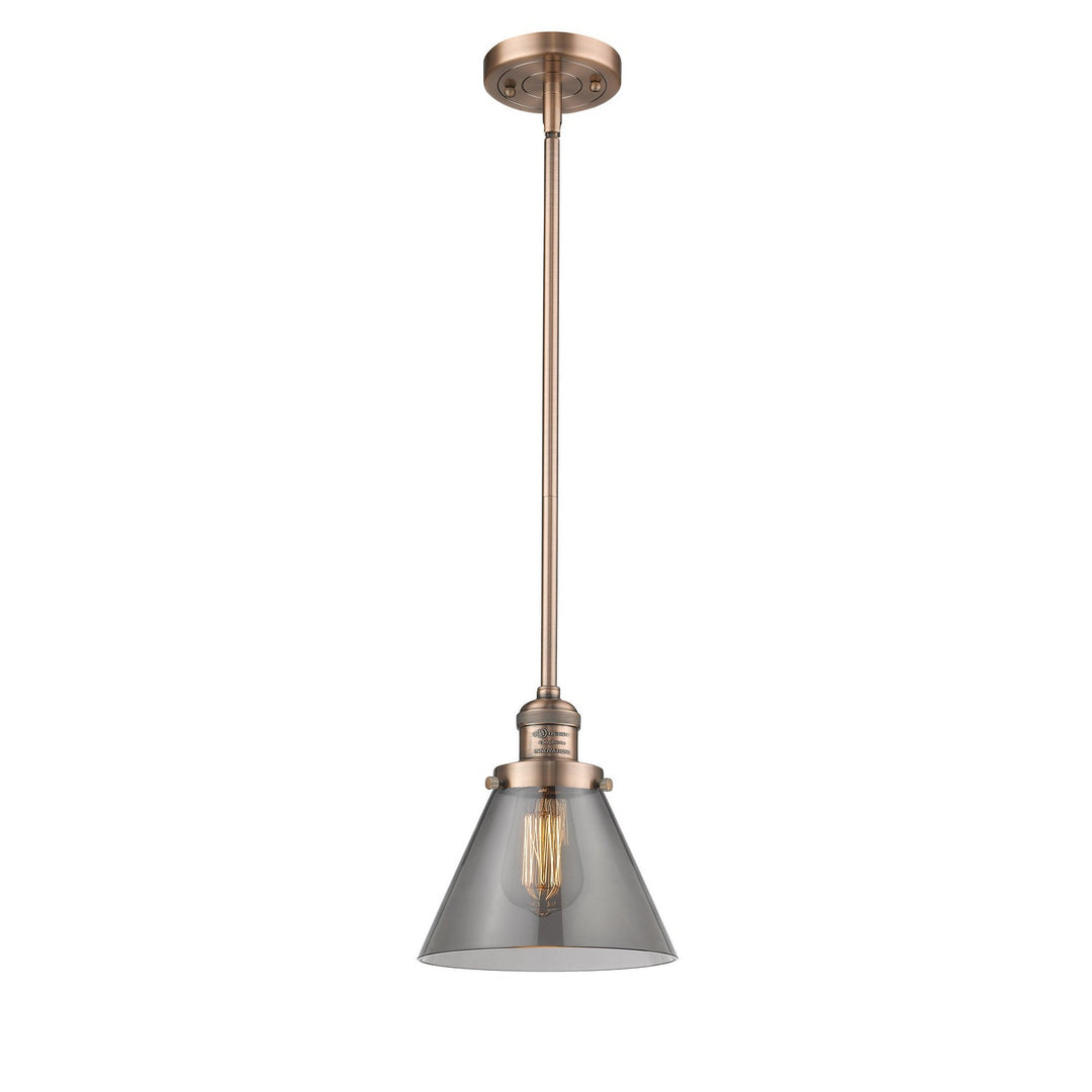 Innovations Franklin Restoration 201S-AC-G43-LED Pendant Light - Antique Copper