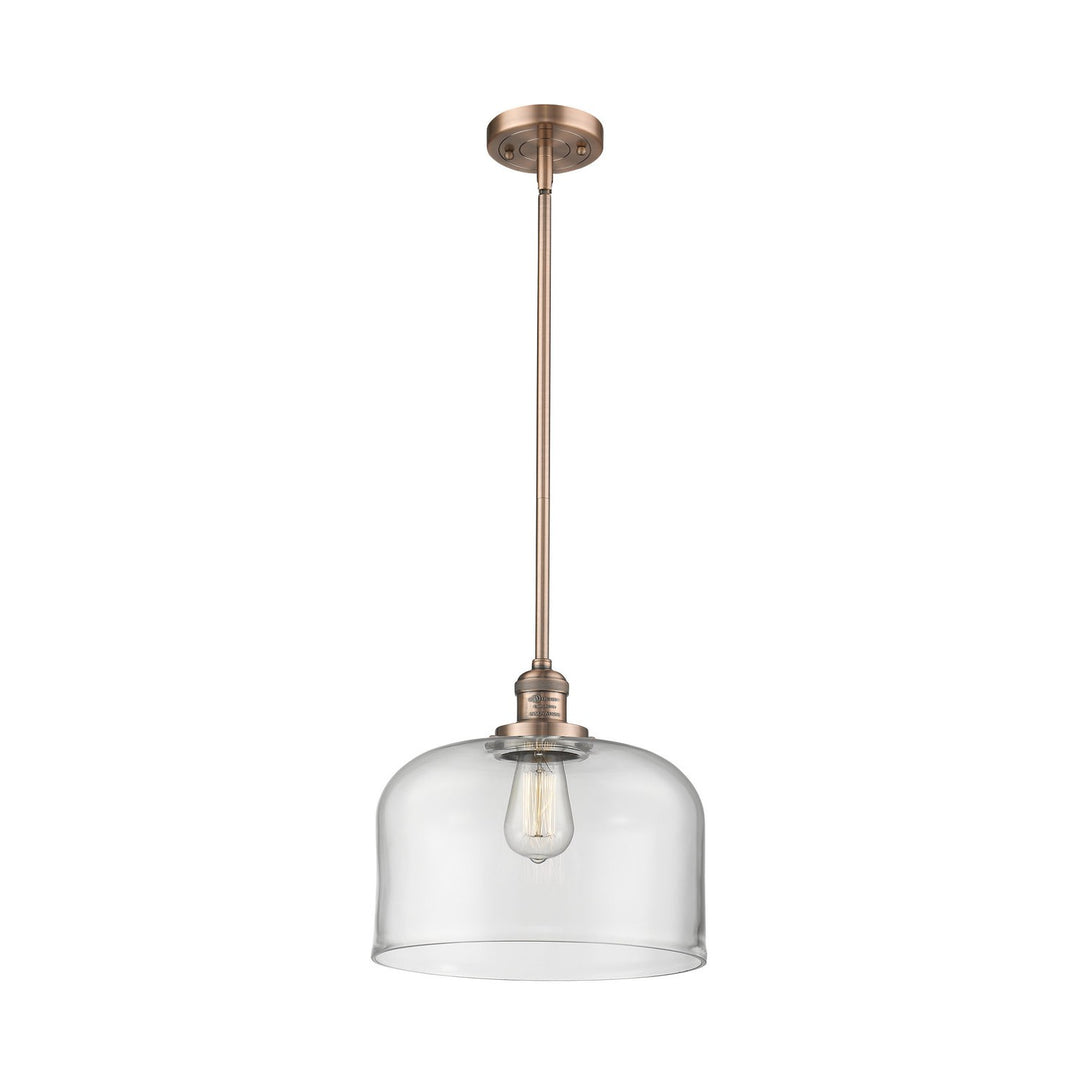 Innovations Franklin Restoration 201S-AC-G72-L-LED Pendant Light - Antique Copper
