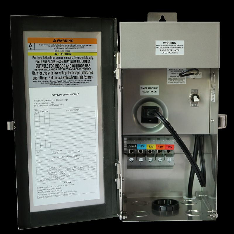 Westgate Lighting TR-150W-MT-SS  Landscape Transformer Landscape Light Pewter, Nickel, Silver