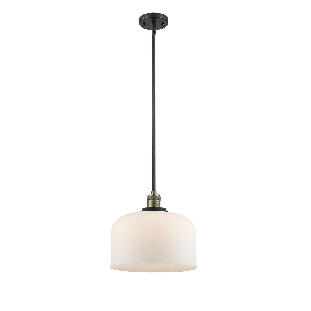 Innovations Franklin Restoration 201S-BAB-G71-L Pendant Light - Black Antique Brass