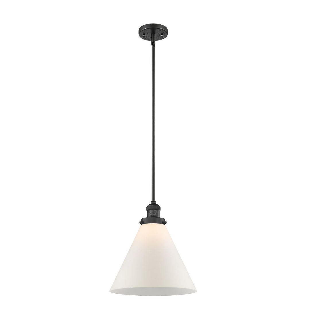 Innovations Franklin Restoration 201S-BK-G41-L Pendant Light - Matte Black
