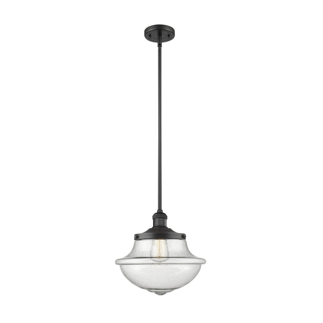 Innovations Oxford School House 201S-BK-G542SDY Pendant Light - Matte Black