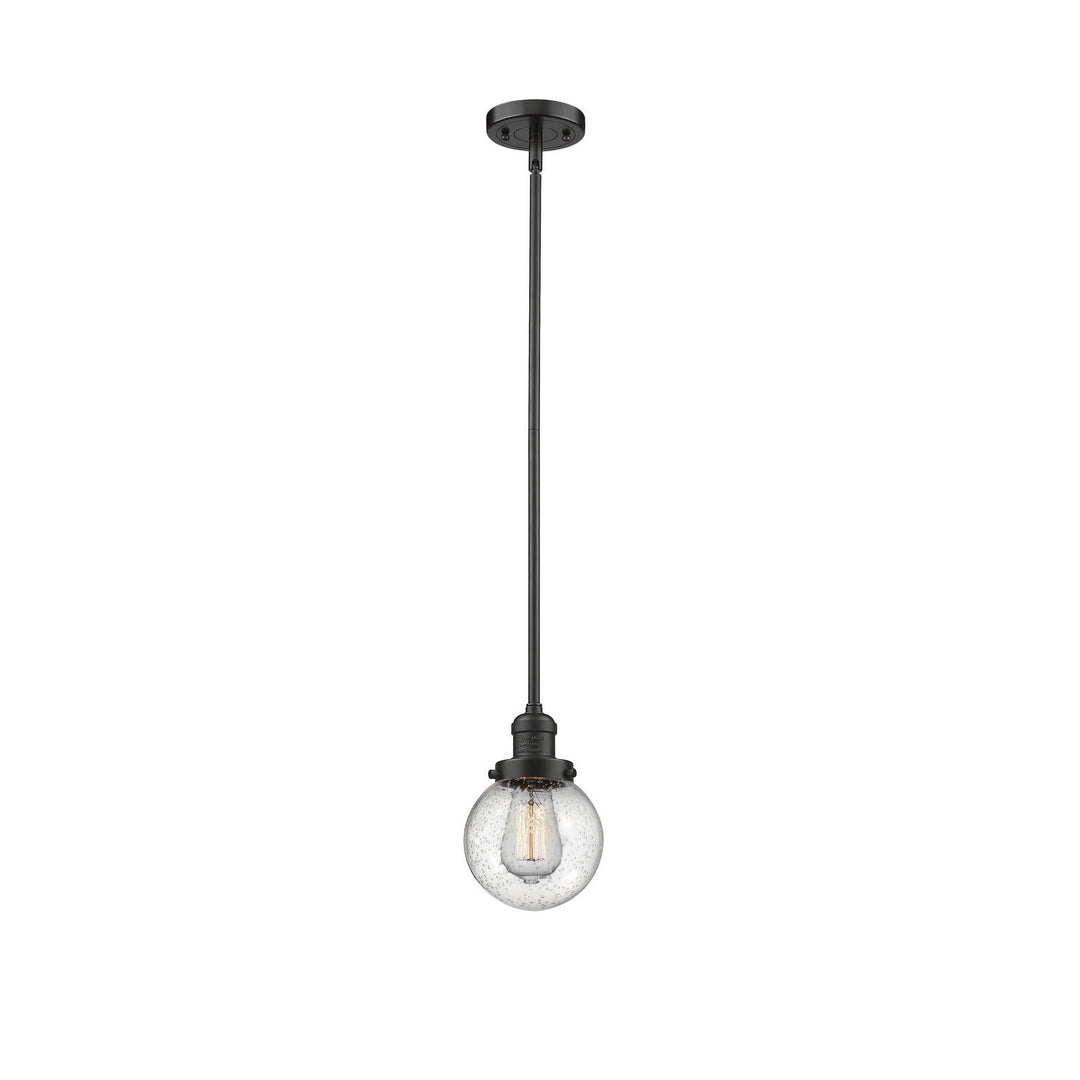 Innovations Franklin Restoration 201S-OB-G204-6-LED Pendant Light - Oil Rubbed Bronze