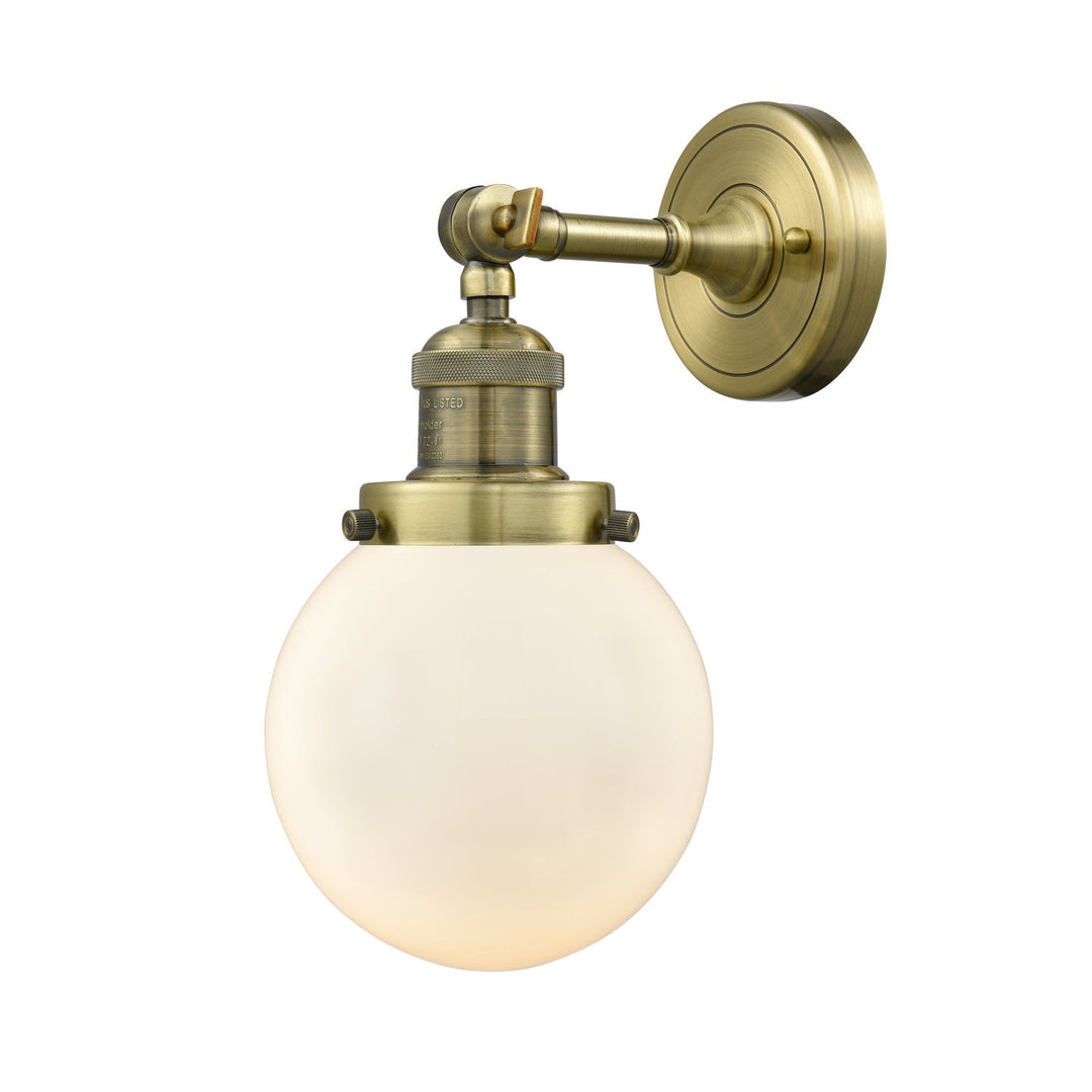 Innovations Franklin Restoration 203-AB-G201-6 Wall Sconce Light - Antique Brass