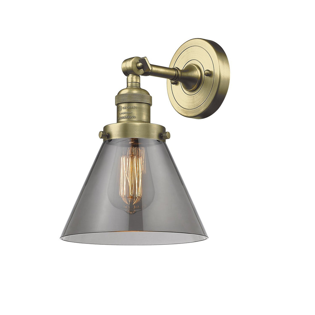 Innovations Franklin Restoration 203-AB-G43-LED Wall Sconce Light - Antique Brass