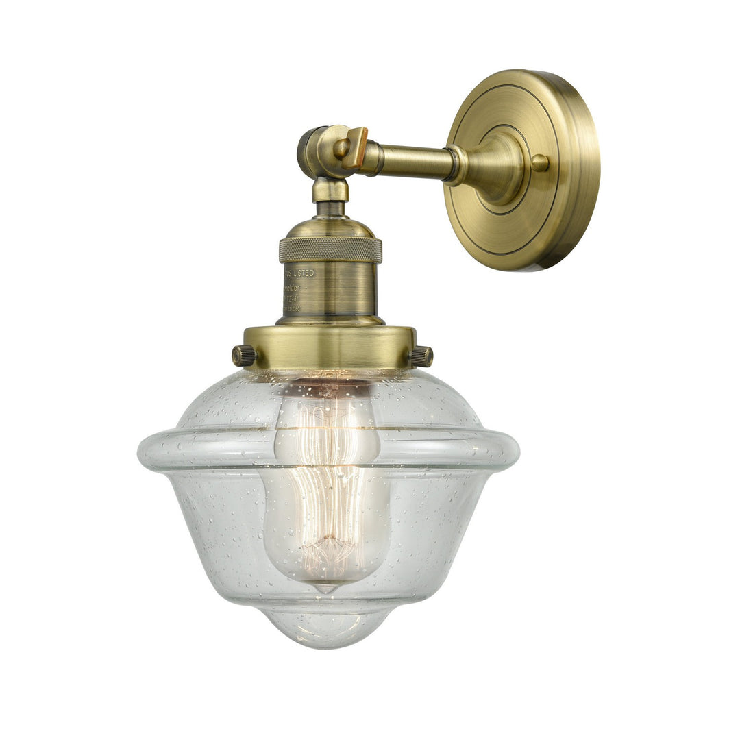 Innovations Franklin Restoration 203-AB-G534 Wall Sconce Light - Antique Brass