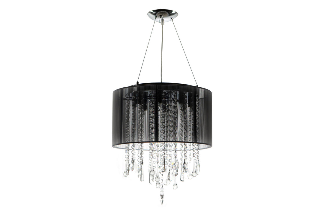 Avenue Beverly Dr. HF1501-BLK Chandelier Light - Black Silk String