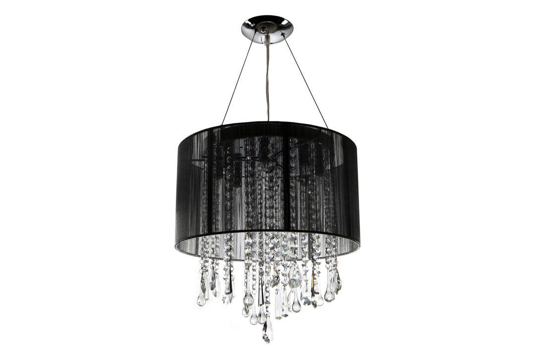 Avenue Beverly Dr. HF1501-BLK Chandelier Light - Black Silk String