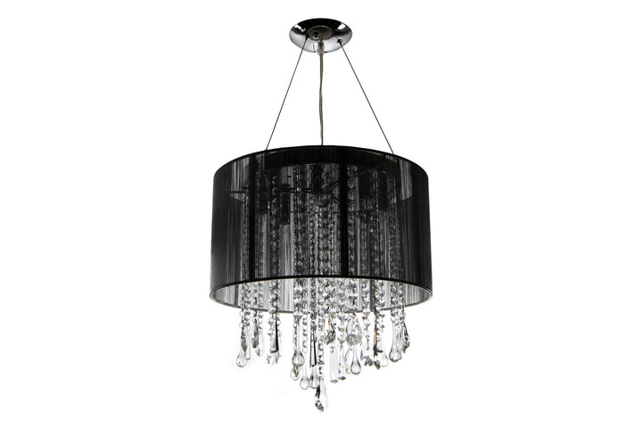 Avenue Beverly Dr. HF1501-BLK Chandelier Light - Black Silk String