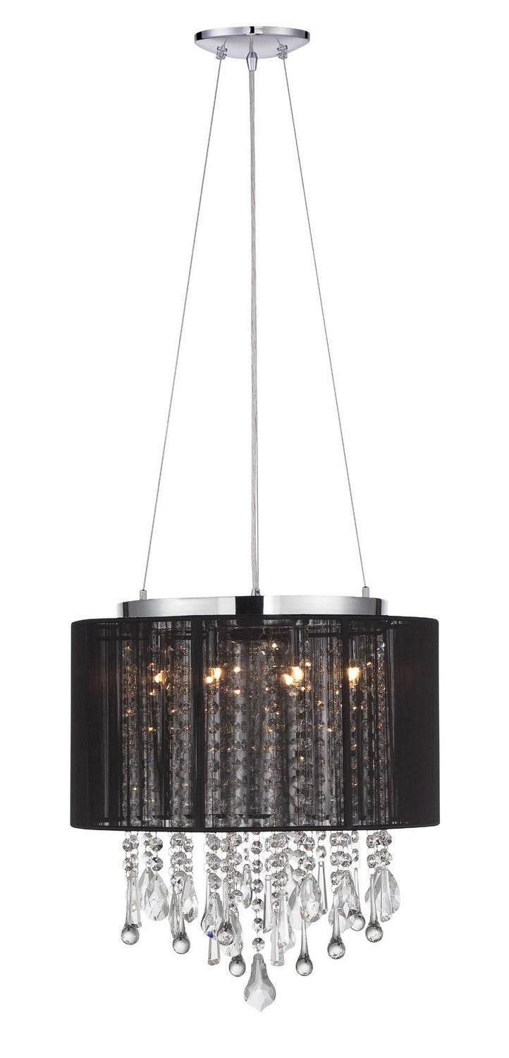 Avenue Beverly Dr. HF1501-BLK Chandelier Light - Black Silk String