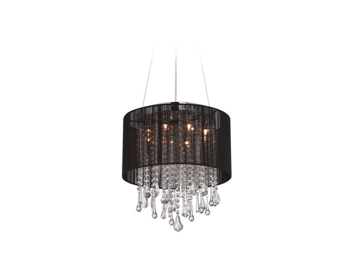 Avenue Beverly Dr. HF1501-BLK Chandelier Light - Black Silk String