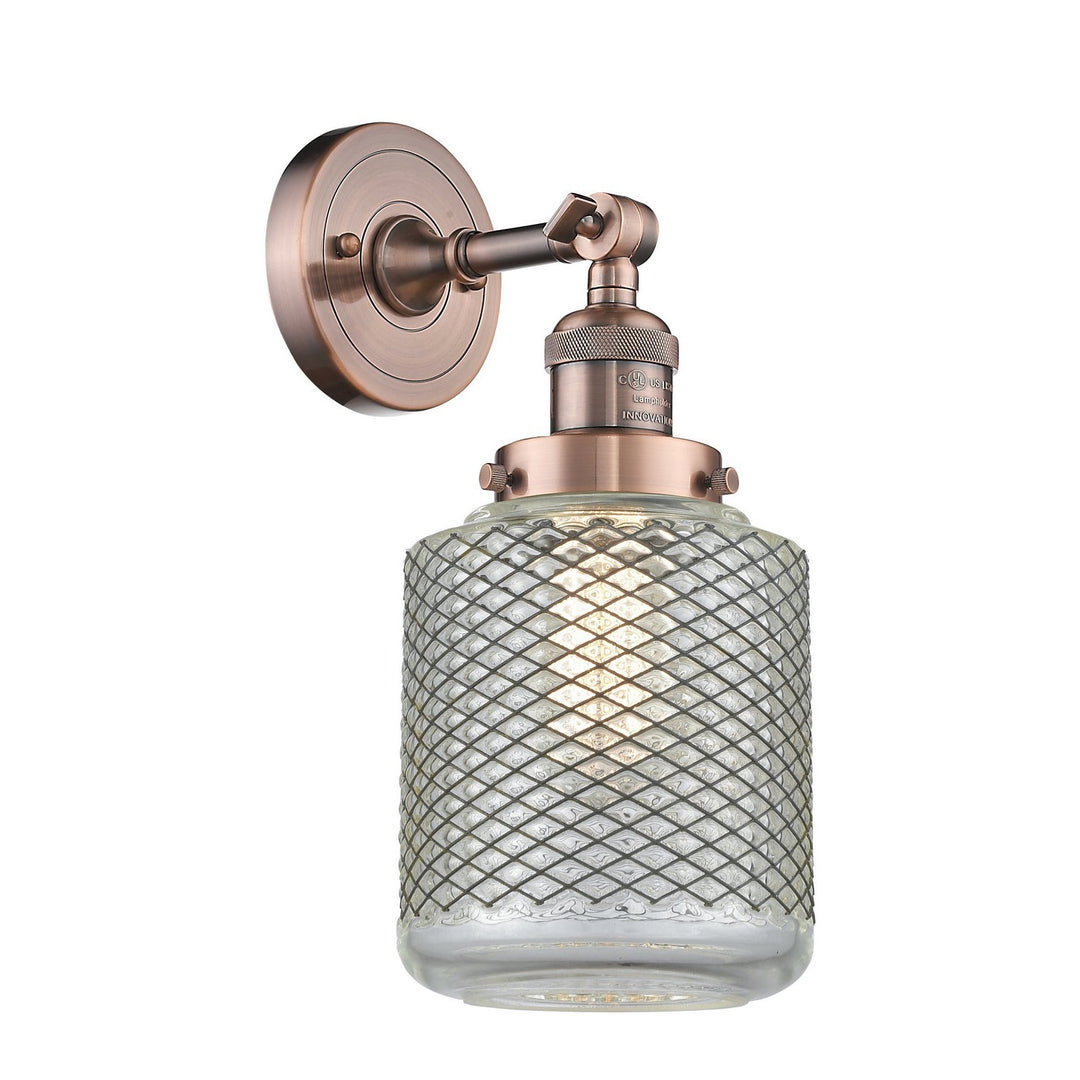 Innovations Franklin Restoration 203-AC-G262 Wall Sconce Light - Antique Copper