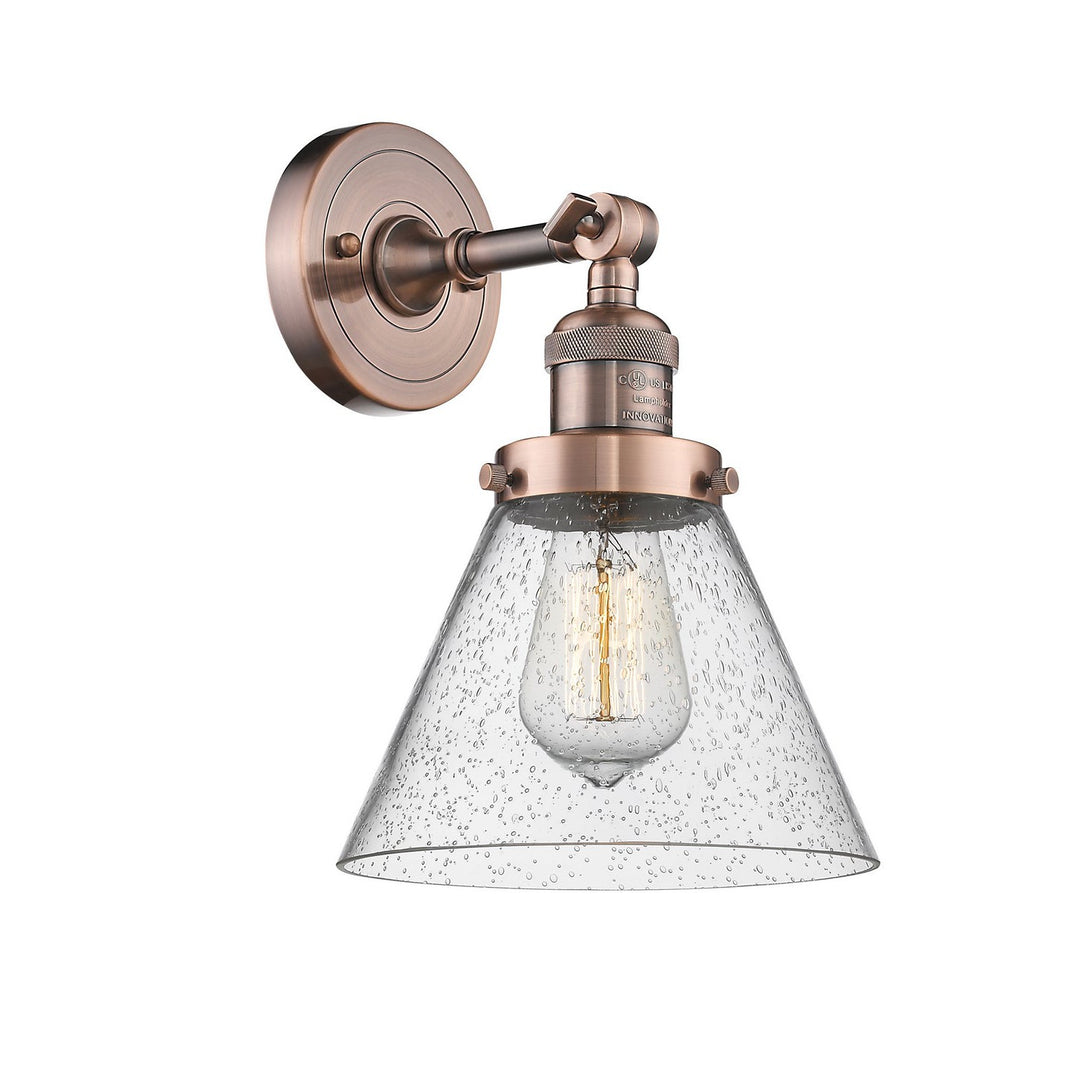 Innovations Franklin Restoration 203-AC-G44 Wall Sconce Light - Antique Copper