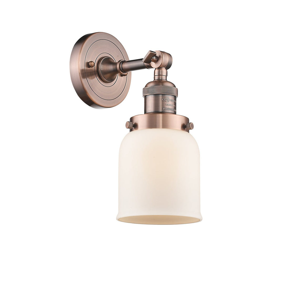 Innovations Franklin Restoration 203-AC-G51-LED Wall Sconce Light - Antique Copper