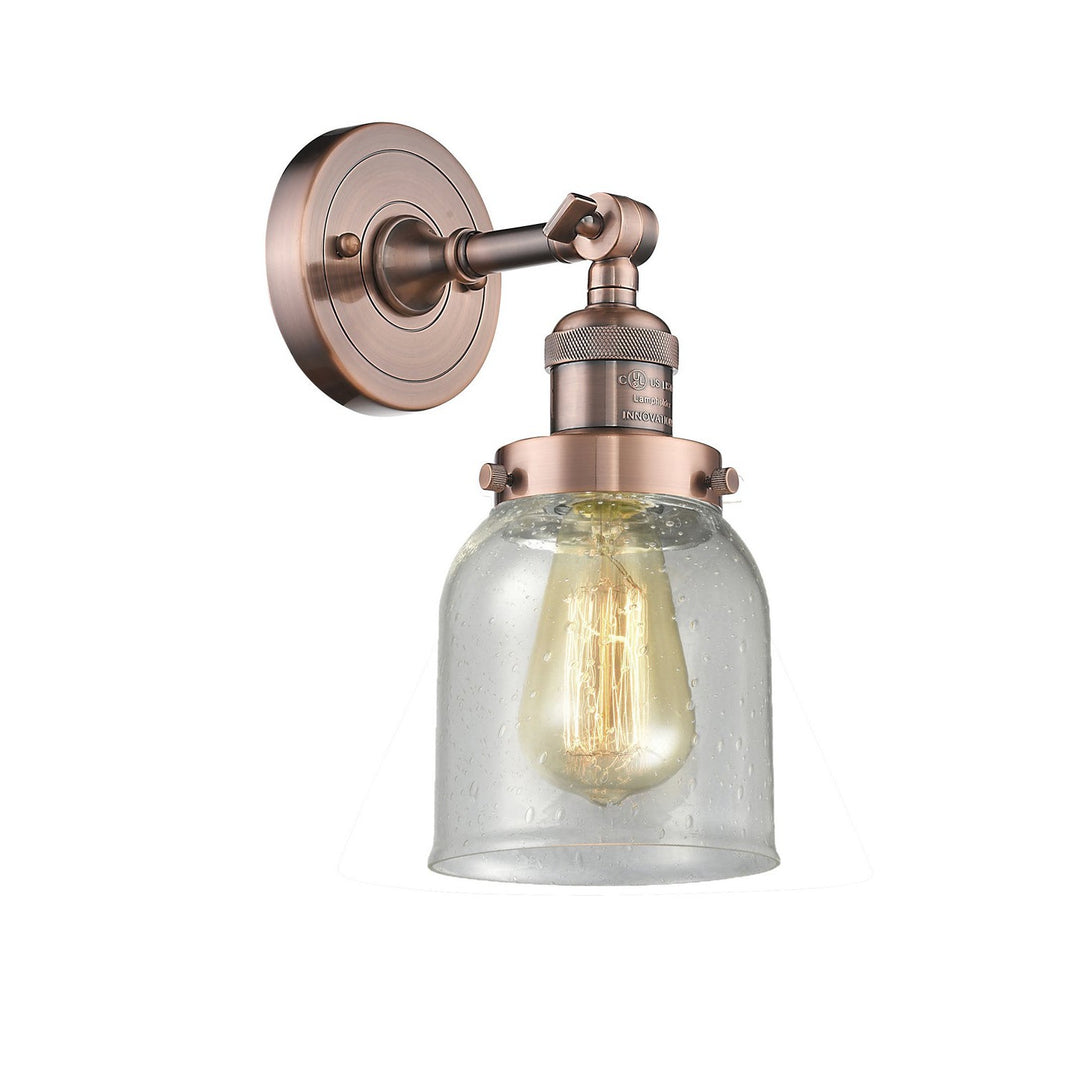 Innovations Franklin Restoration 203-AC-G54-LED Wall Sconce Light - Antique Copper