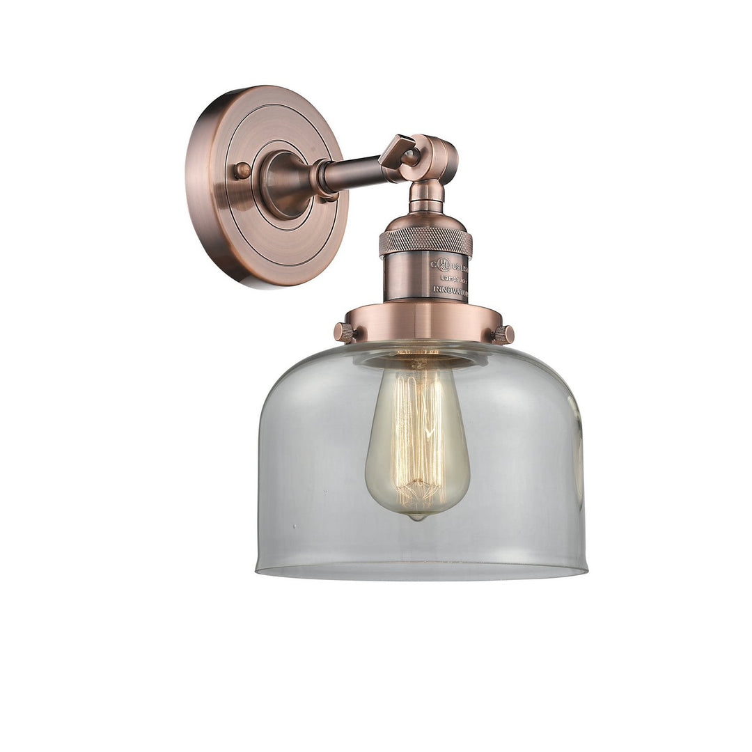 Innovations Franklin Restoration 203-AC-G72-LED Wall Sconce Light - Antique Copper