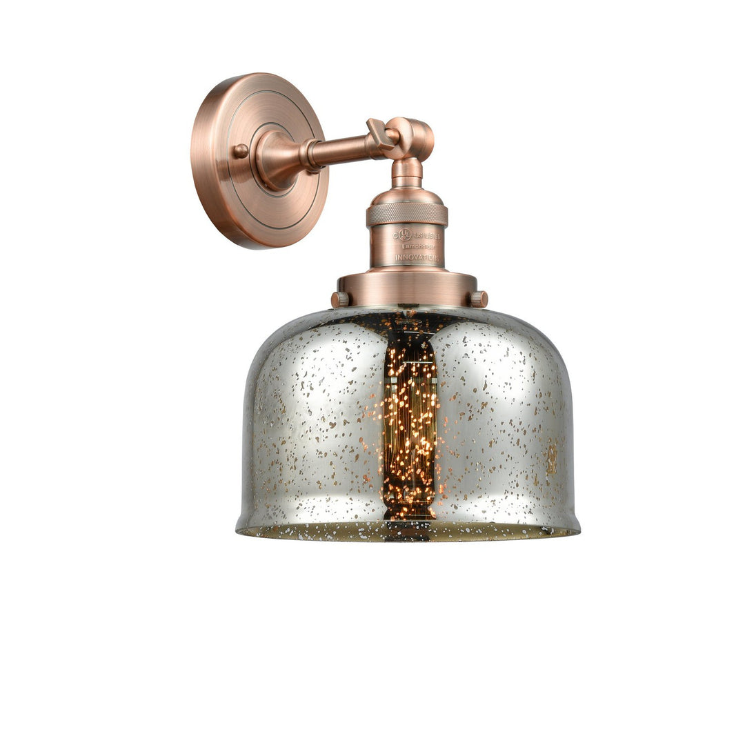 Innovations Franklin Restoration 203-AC-G78-LED Wall Sconce Light - Antique Copper
