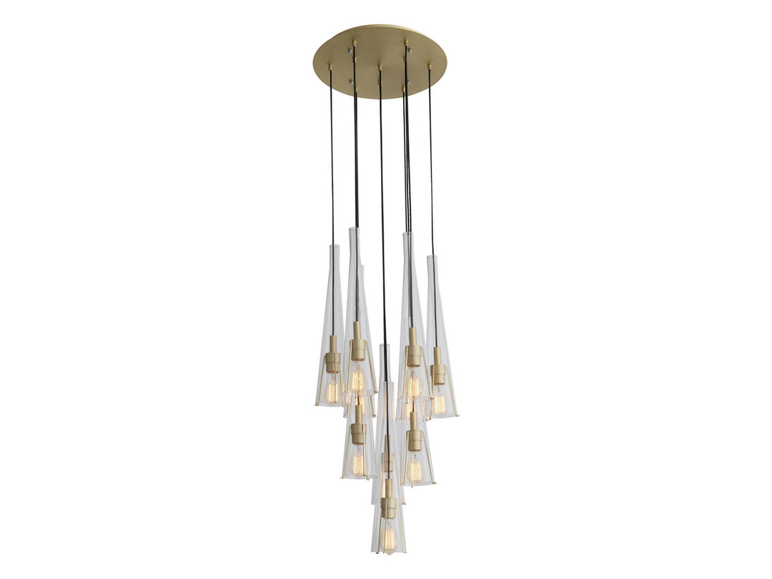 Avenue Abbey Park HF8132-BB Chandelier Light - Brushed Brass