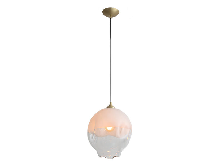 Avenue Sonoma Ave. HF8141-BB-WH Pendant Light - Brushed Brass